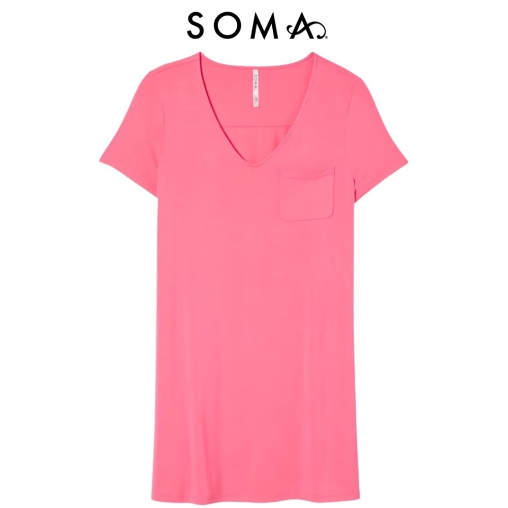 SOMA Short‎ Sleeve Sleep Shirt Women's Size L cooling fabric